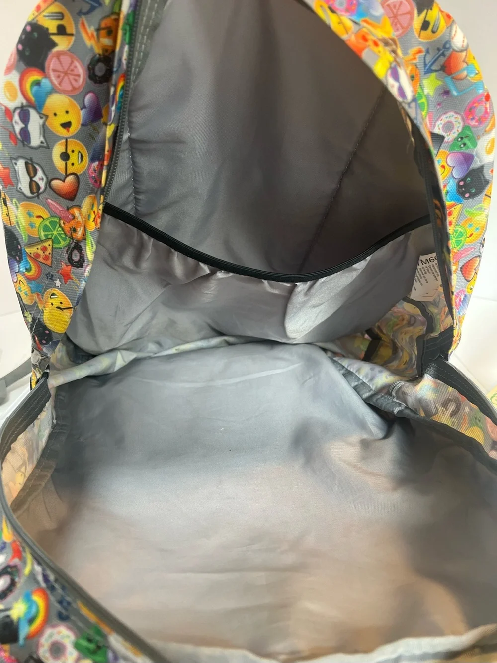 Jansport Trans Fun Bright Large Multicolor Emoji Print Backpack.